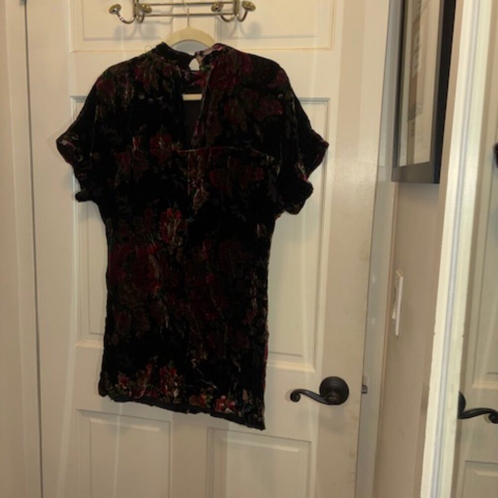Zara floral velvet dress - Picture 5 of 7